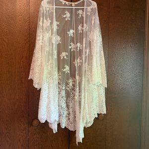 White Lace Kimono